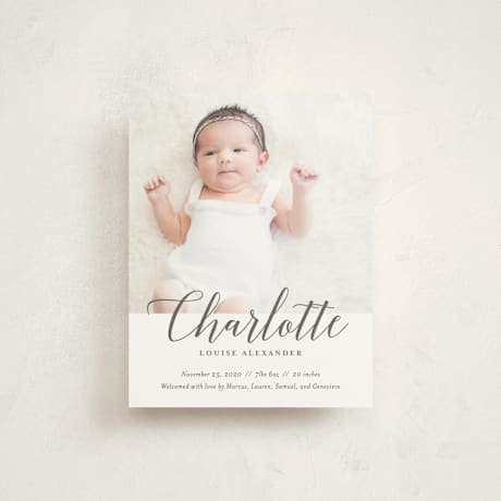 Birth Announcement Booklette Cards