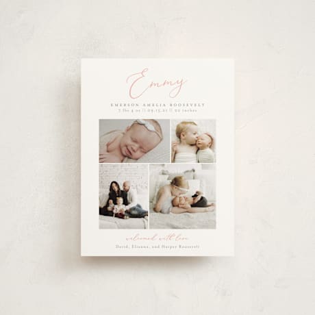Birth Announcement Booklette Cards
