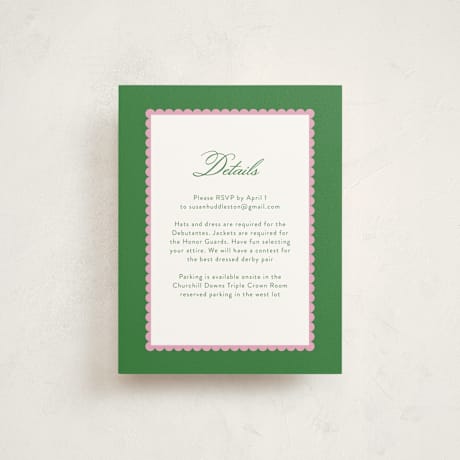 Debutante Party Enclosure Cards