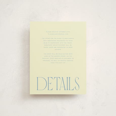 Debutante Party Enclosure Cards