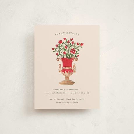 Foil-Pressed Debutante Party Enclosure Cards