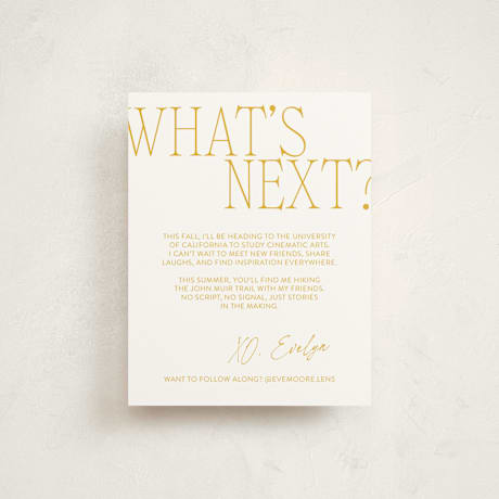 Graduation Insert Cards