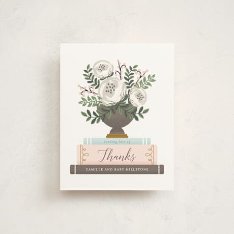 Flat Baby Shower Thank You Cards
