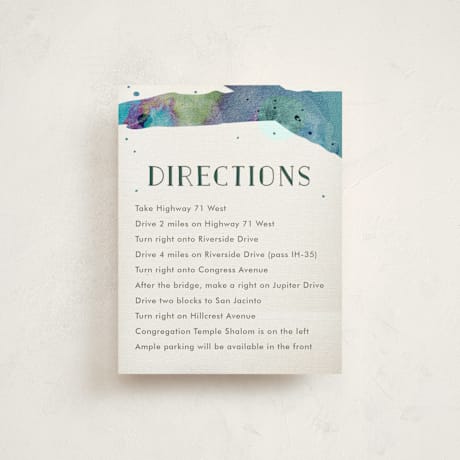 Mitzvah Direction Cards