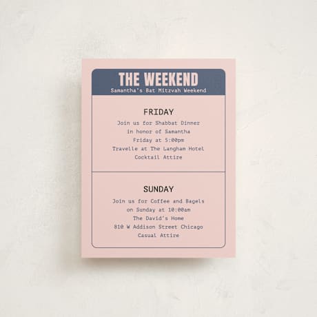 Mitzvah Direction Cards