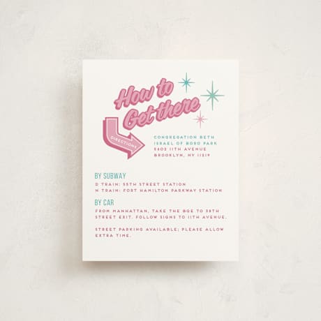 Mitzvah Direction Cards