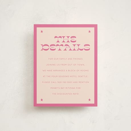 Mitzvah Direction Cards