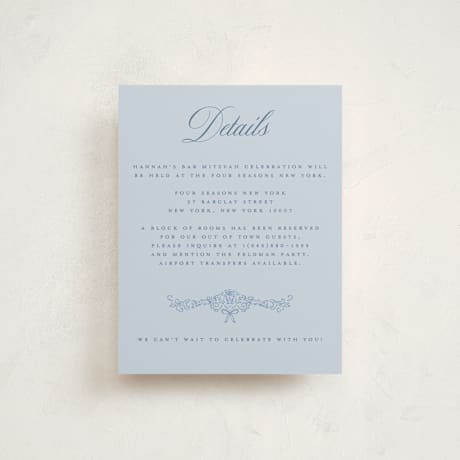 Mitzvah Direction Cards