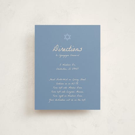 Mitzvah Direction Cards