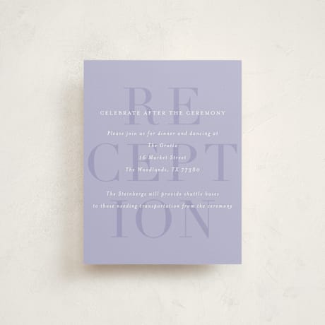 Mitzvah Reception Cards