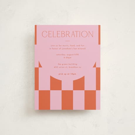 Mitzvah Reception Cards