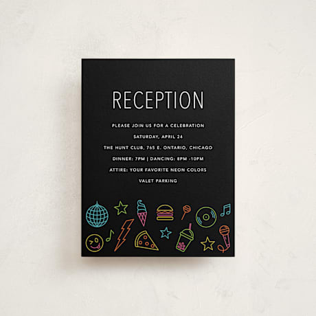 Mitzvah Reception Cards