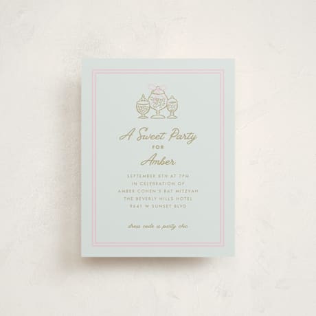 Mitzvah Reception Cards