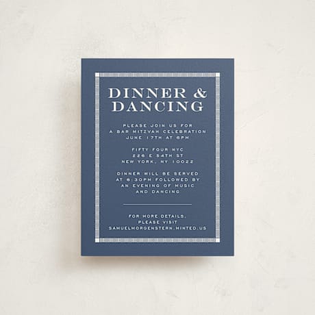 Mitzvah Reception Cards