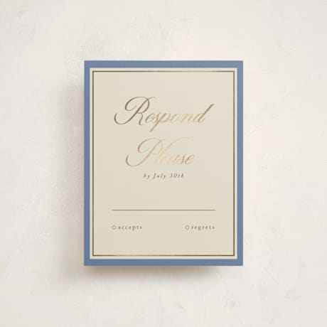 Foil-Pressed Mitzvah RSVP Cards