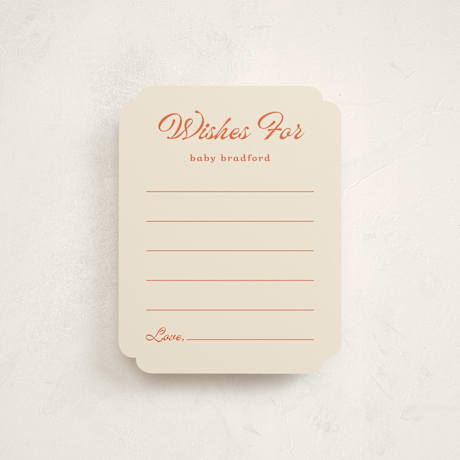 Baby Shower Insert Cards