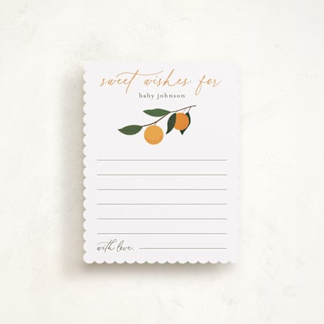 Baby Shower Insert Cards