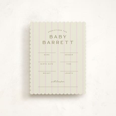 Baby Shower Insert Cards