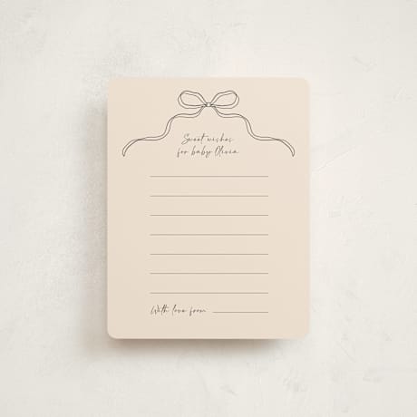 Baby Shower Insert Cards