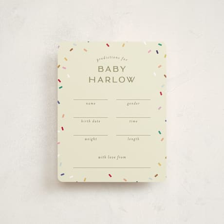 Baby Shower Insert Cards