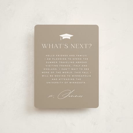 Graduation Insert Cards