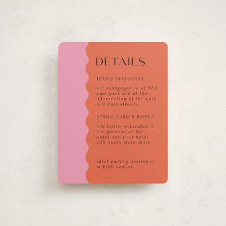 Mitzvah Direction Cards