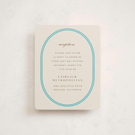 Mitzvah Reception Cards