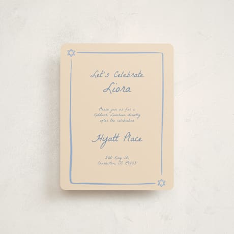 Mitzvah Reception Cards