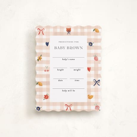 Baby Shower Insert Cards