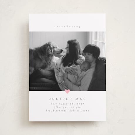 Foil-Pressed Birth Announcements