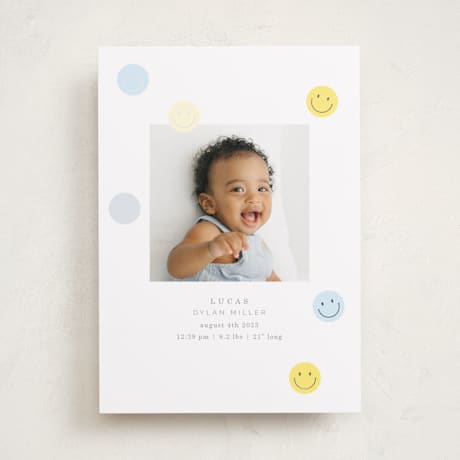 Foil-Pressed Birth Announcements