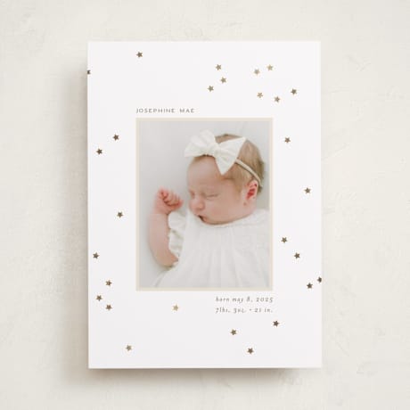 Foil-Pressed Birth Announcements