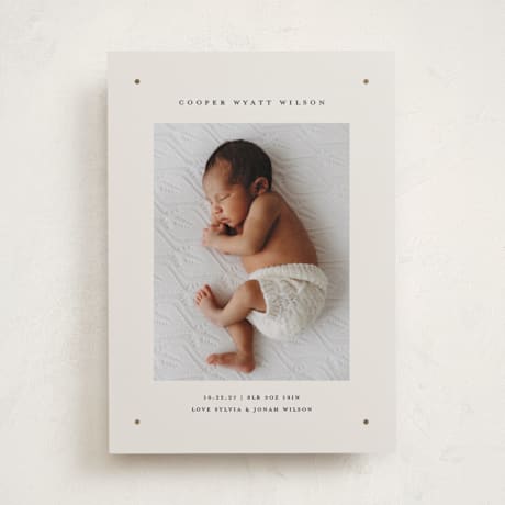 Foil-Pressed Birth Announcements