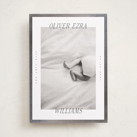 Foil-Pressed Birth Announcements