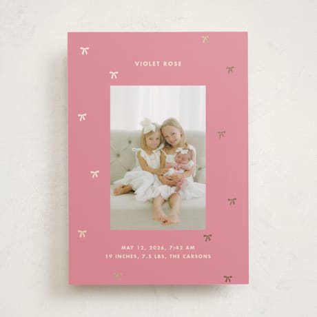 Foil-Pressed Birth Announcements
