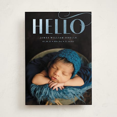 Foil-Pressed Birth Announcements