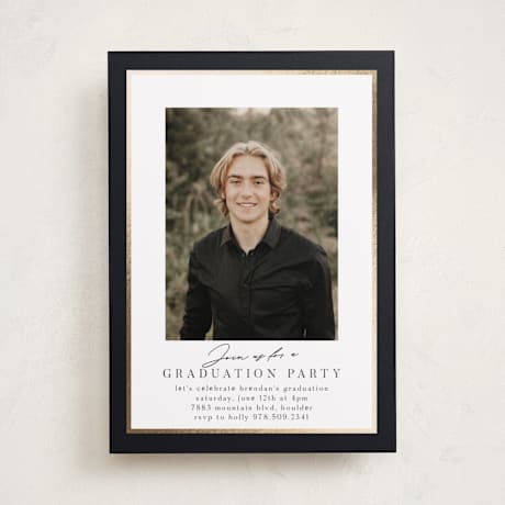 Foil-Pressed Graduation Party Invitations