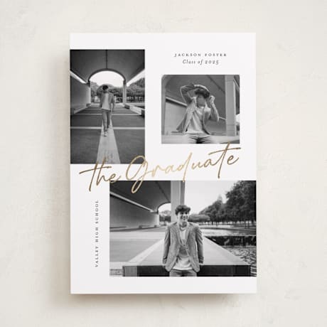 Foil-Pressed Graduation Announcements
