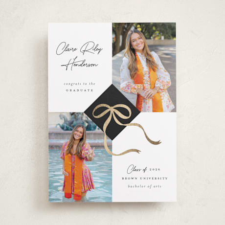 Foil-Pressed Graduation Announcements