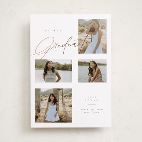 Foil-Pressed Graduation Announcements