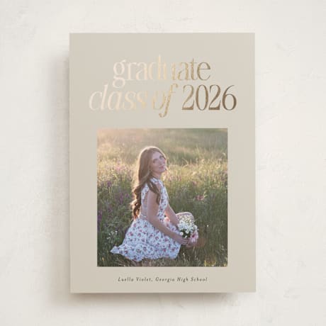 Foil-Pressed Graduation Announcements