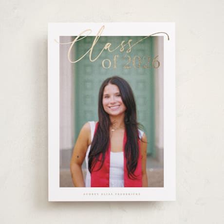 Foil-Pressed Graduation Announcements