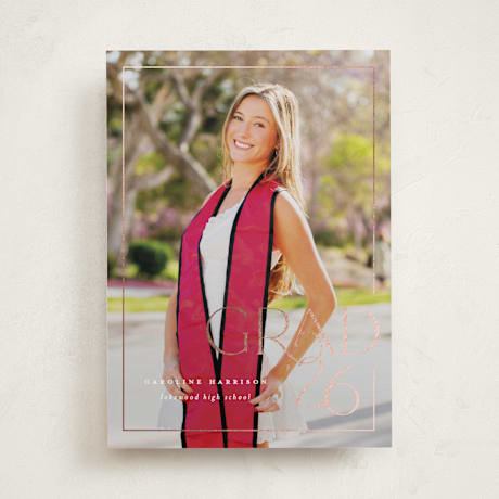 Foil-Pressed Graduation Announcements