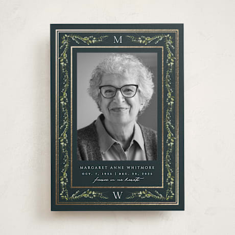 Foil-Pressed Memorial Cards