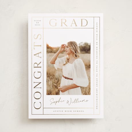 Foil-Pressed Graduation Announcements