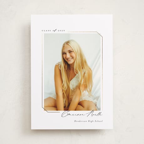 Foil-Pressed Graduation Announcements