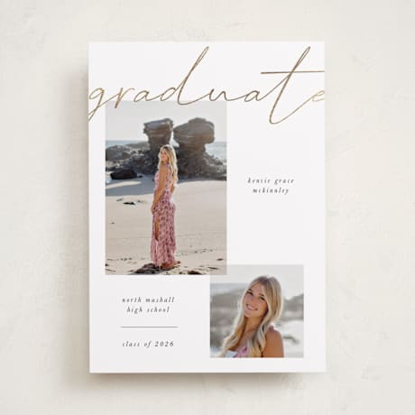 Foil-Pressed Graduation Announcements