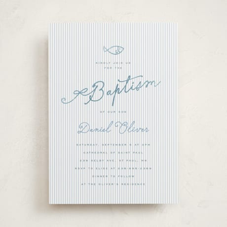 Foil-Pressed Baptism and Christening Invitations