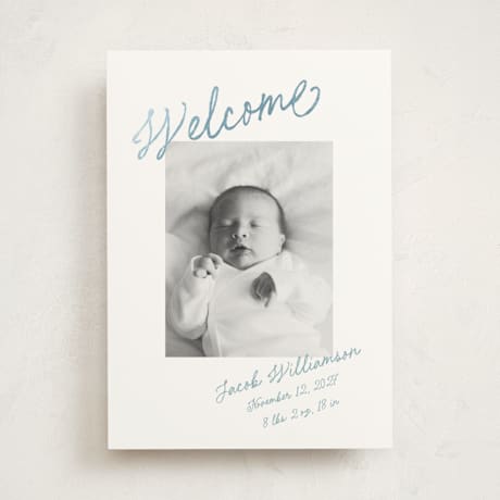 Foil-Pressed Birth Announcements