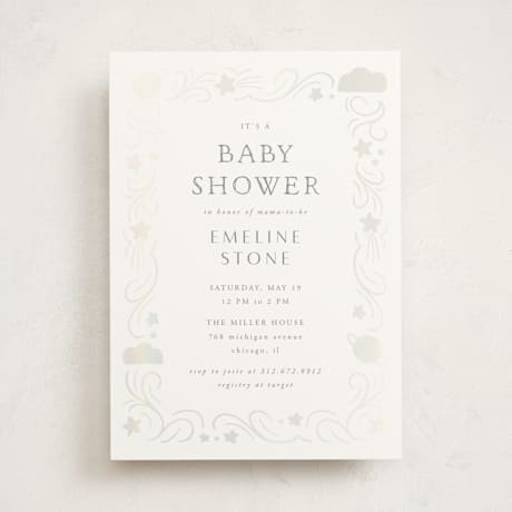 Gloss-Press Baby Shower Invitations
